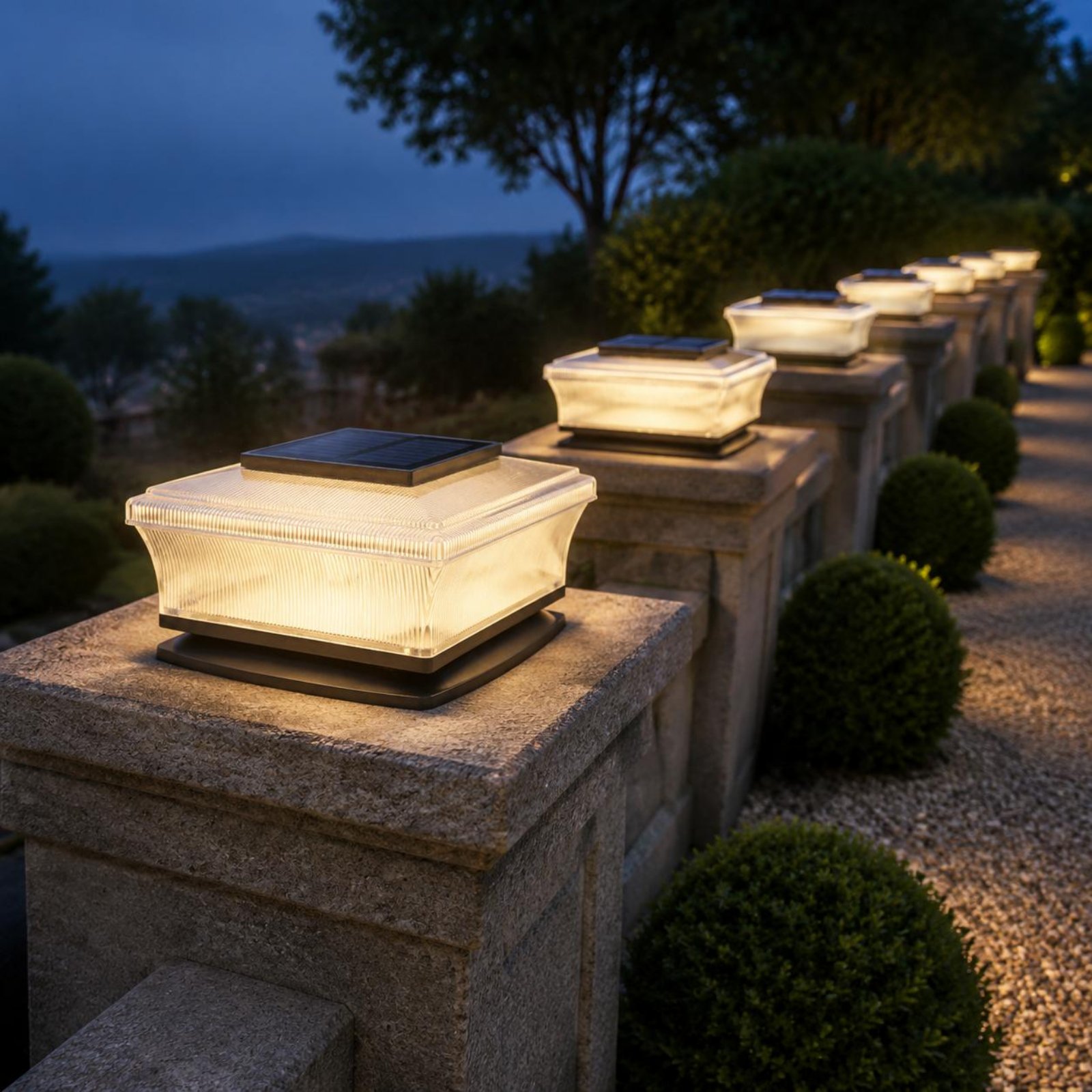 Solar Garden Light - Güneş Enerjili Direk Başlığı Lambası Kablosuz