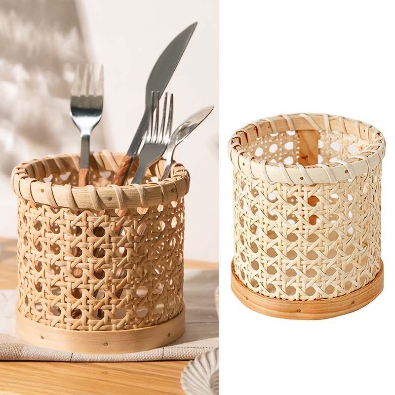 Bamboo Cutlery - 1 adet Çatal Bıçak Takımı Standı