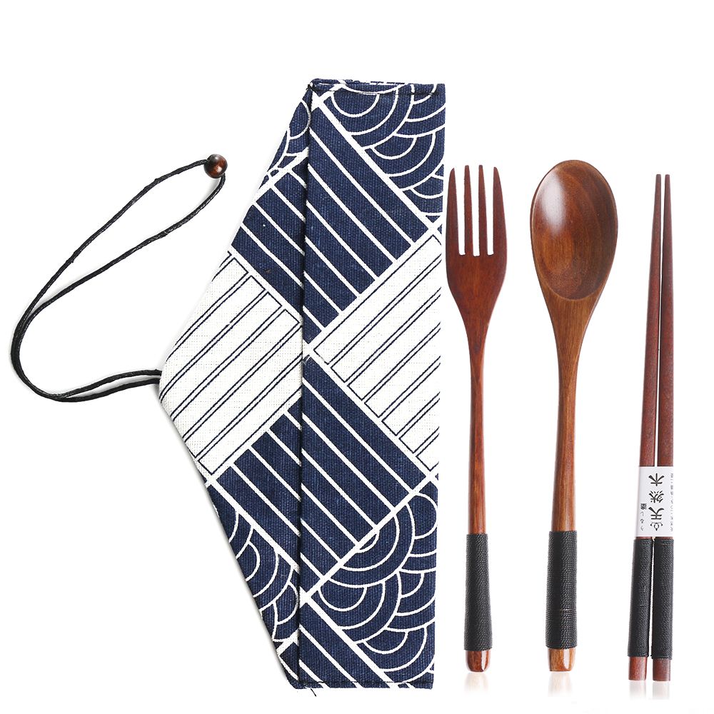 Bamboo Cutlery - Japon tarzı çatal bıçak kaşık seti