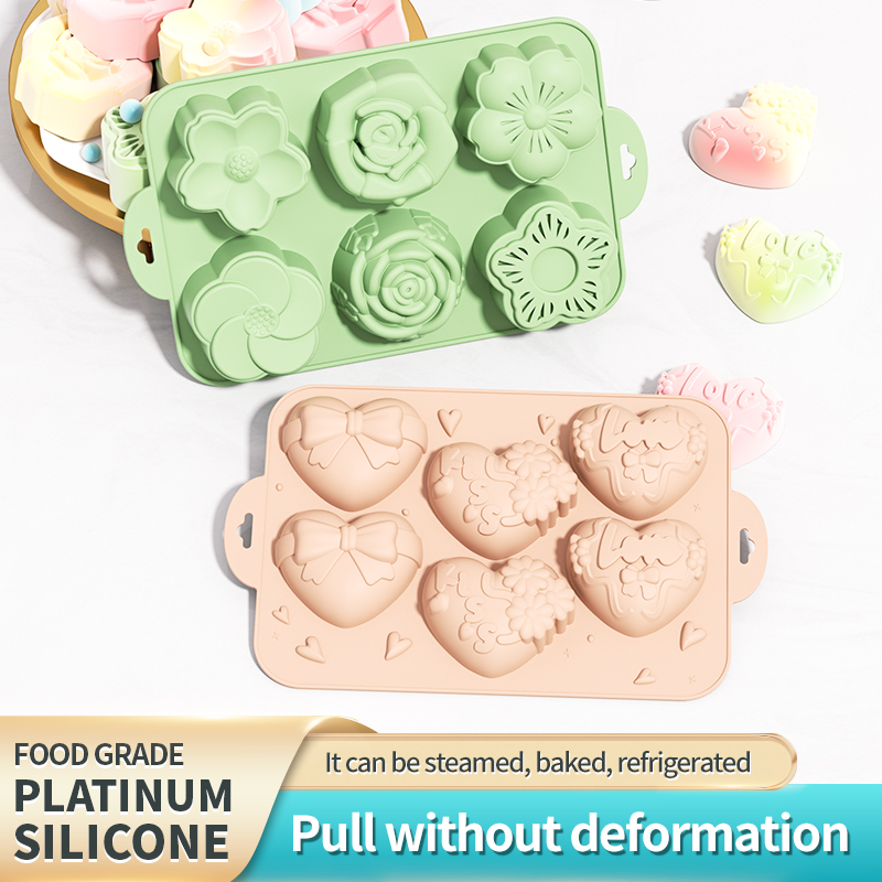 Eco Soap - Silikon Sabun Kalıbı, Farklı Şekillerde Kalp