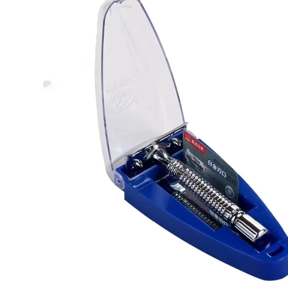 Safety Razor Handle - Paslanmaz çelik kısa saplı klasik tıraş