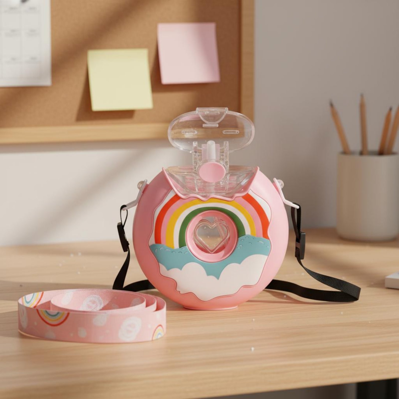 Donut Şeklinde Sızdırmaz Su Şi - Reusable Straw incelemesi ve fiyatı